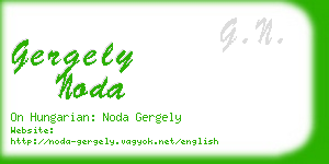 gergely noda business card
